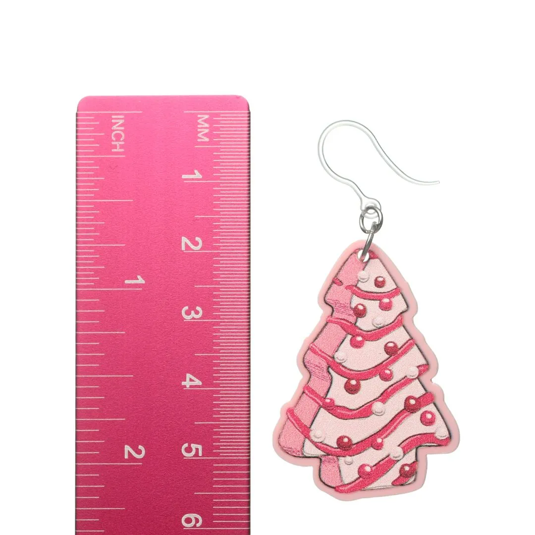 Candy Tree Cake Dangles Hypoallergenic Earrings for Sensitive Ears Made with Plastic Posts