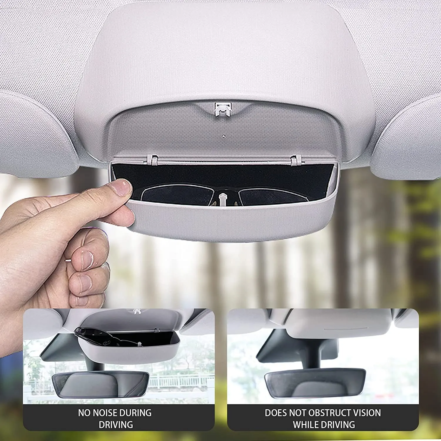Car Roof Sunglasses Holder for Tesla Model 3