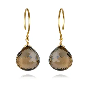 Catherine Earring-Smoky Quartz