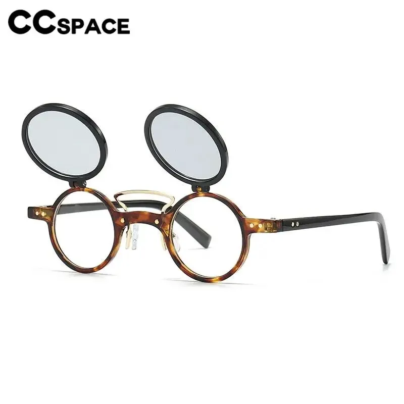 CCspace Unisex Full Rim Small Round Tr 90 Reading Glasses R57037