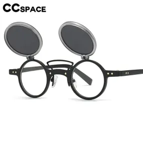 CCspace Unisex Full Rim Small Round Tr 90 Reading Glasses R57037