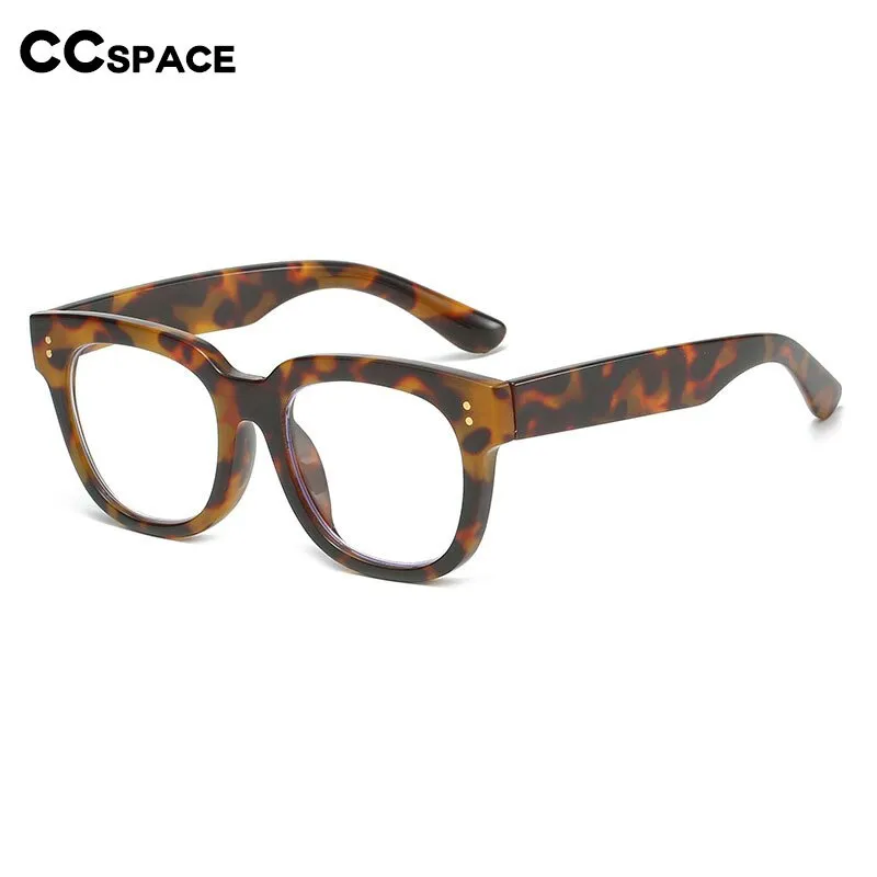 CCspace Unisex Full Rim Square Cat Eye Acetate Reading Glasses 55620