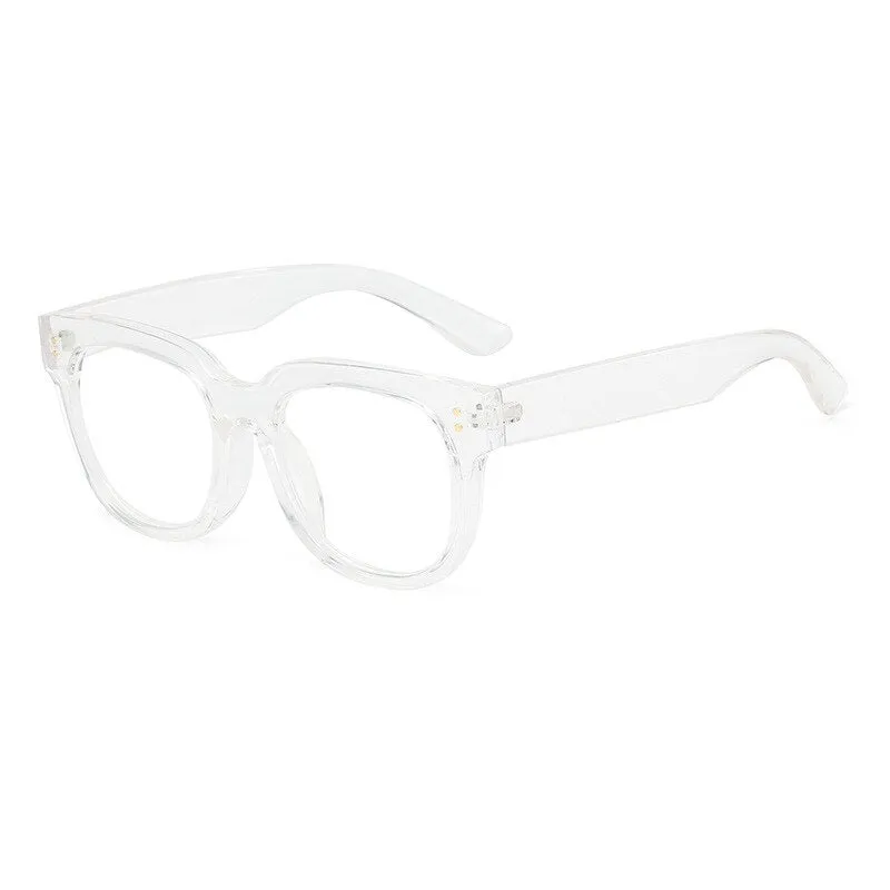 CCspace Unisex Full Rim Square Cat Eye Acetate Reading Glasses 55620