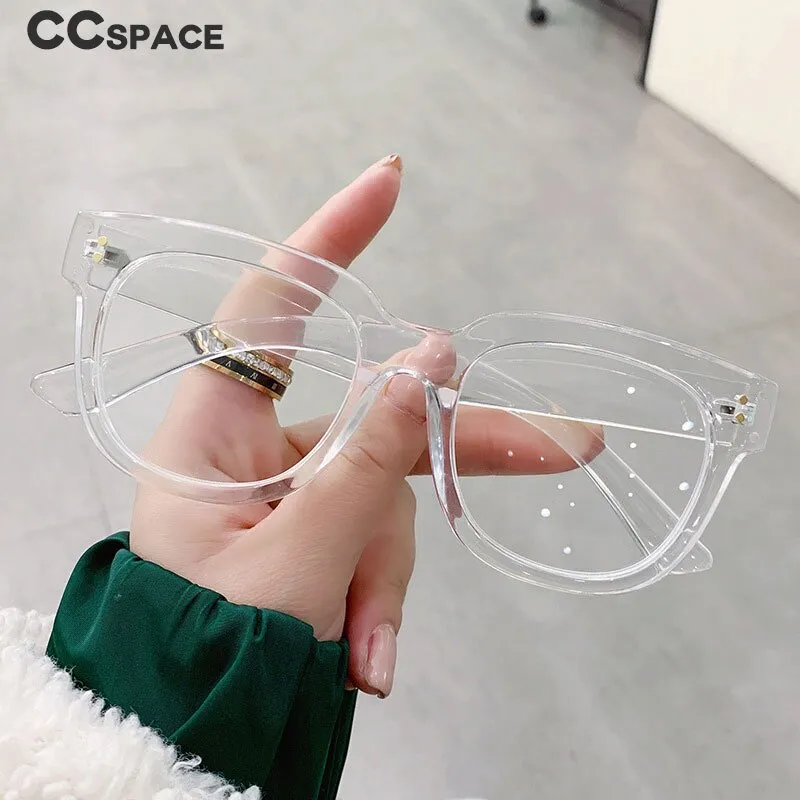 CCspace Unisex Full Rim Square Cat Eye Acetate Reading Glasses 55620