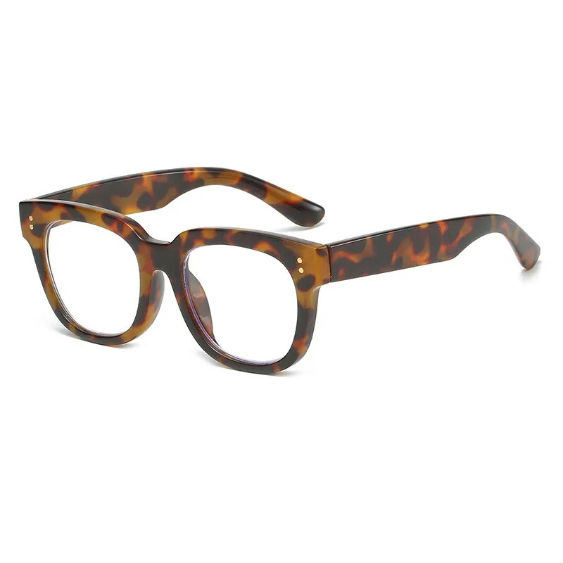 CCspace Unisex Full Rim Square Cat Eye Acetate Reading Glasses 55620