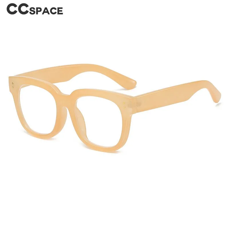 CCspace Unisex Full Rim Square Cat Eye Acetate Reading Glasses 55620