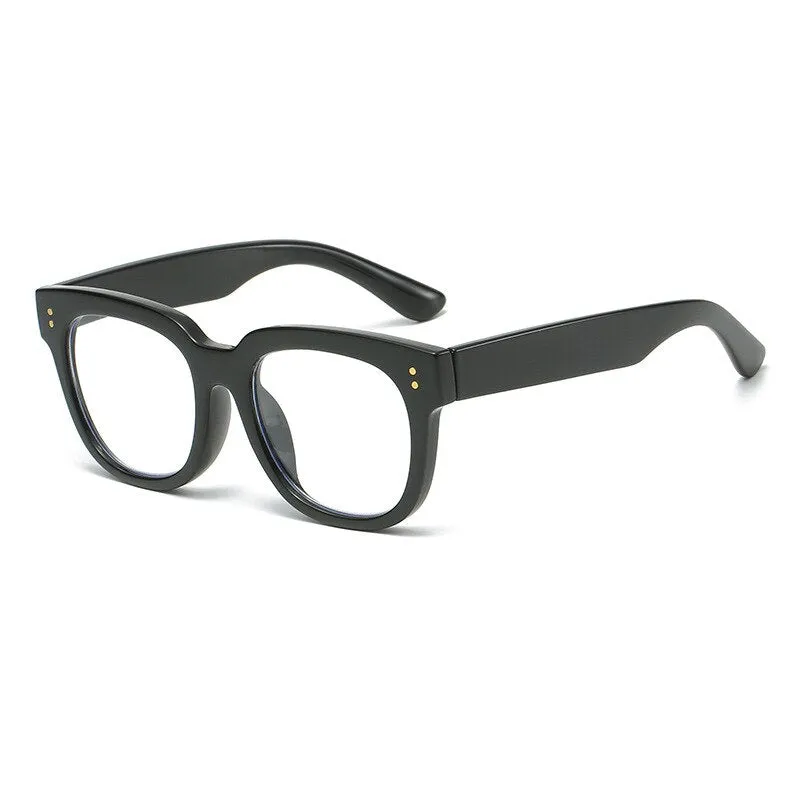 CCspace Unisex Full Rim Square Cat Eye Acetate Reading Glasses 55620