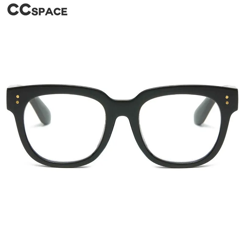 CCspace Unisex Full Rim Square Cat Eye Acetate Reading Glasses 55620