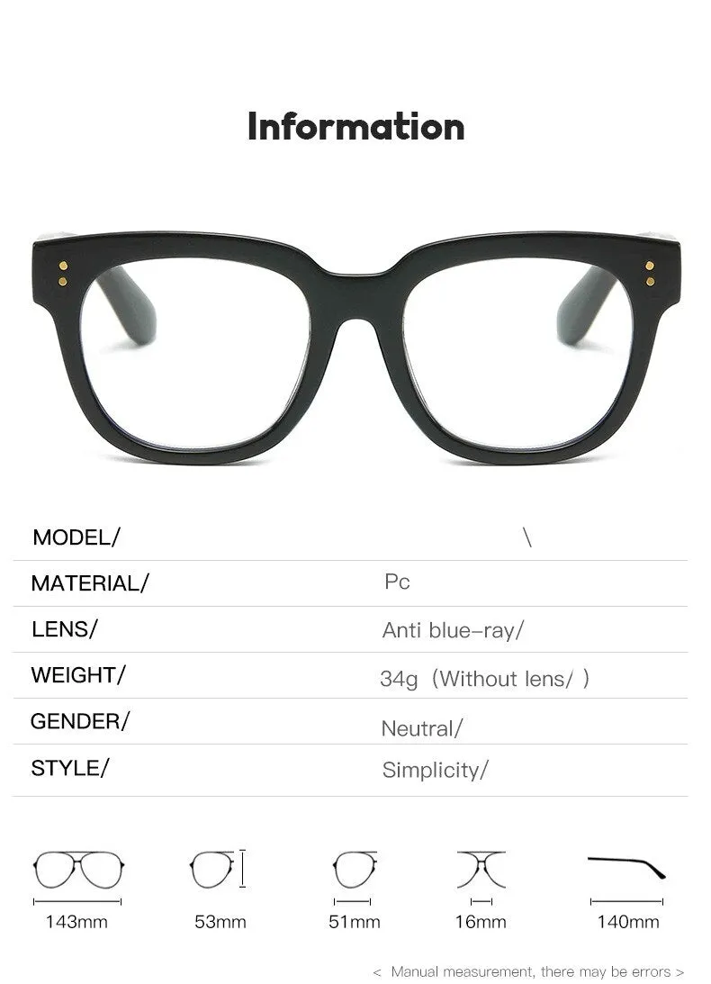 CCspace Unisex Full Rim Square Cat Eye Acetate Reading Glasses 55620