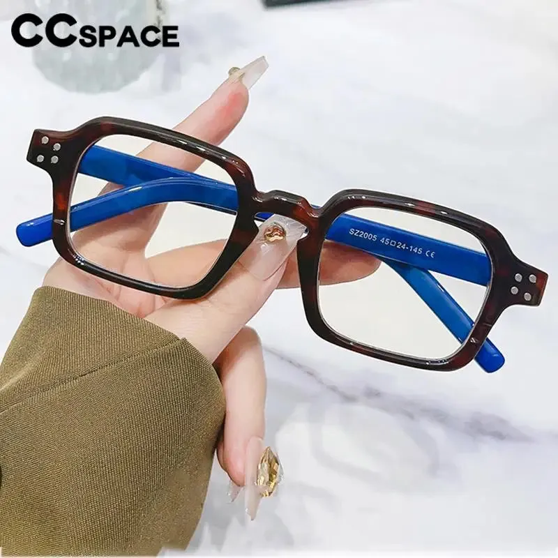 CCspace Women's Full Rim Square Polycarbonate Reading Glasses R57197