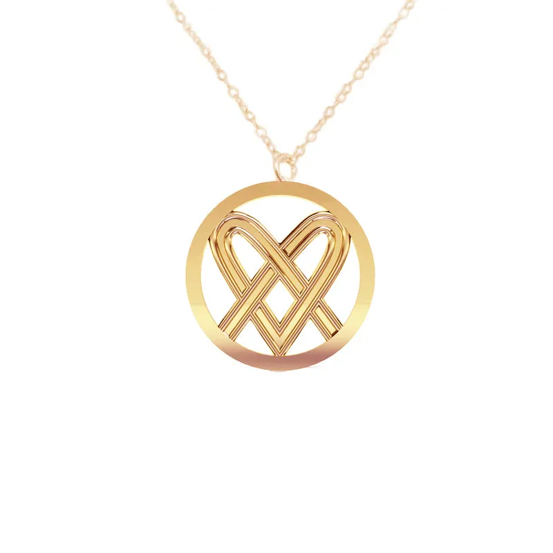 Celtic Saltire Heart Pendant