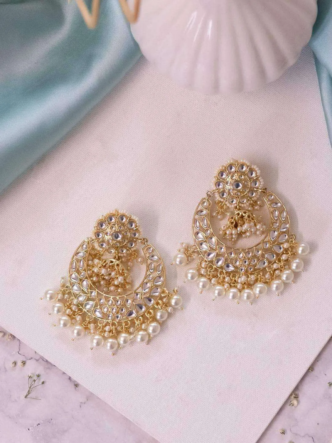 Centre Jumki Chandbali Earrings