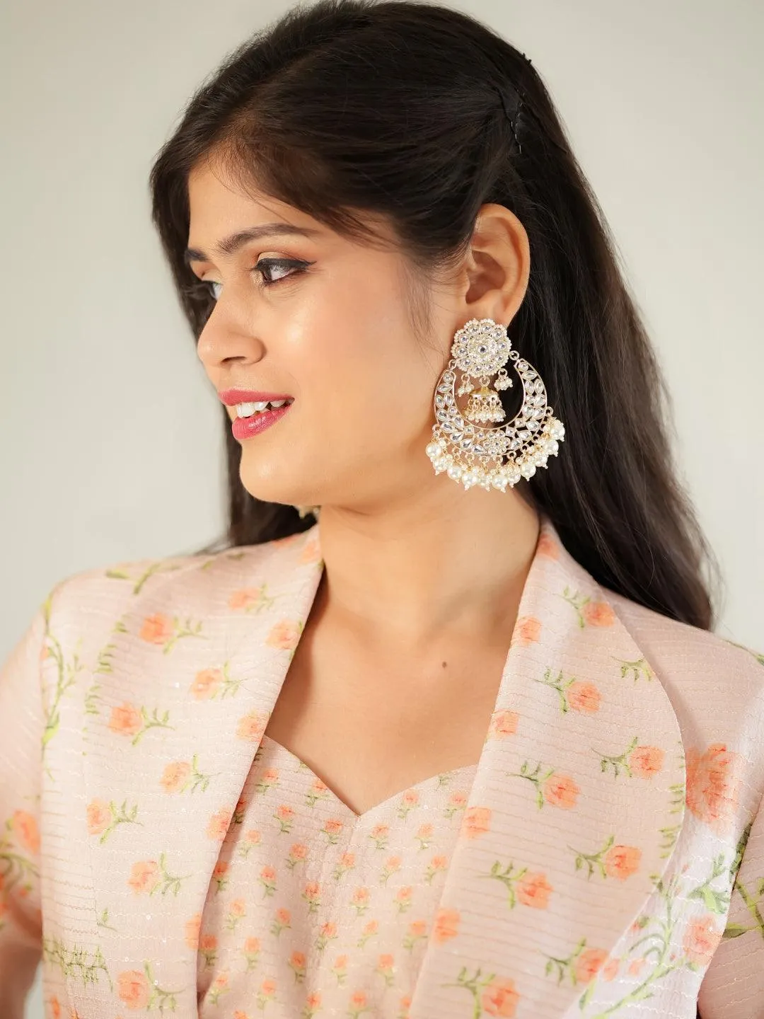 Centre Jumki Chandbali Earrings