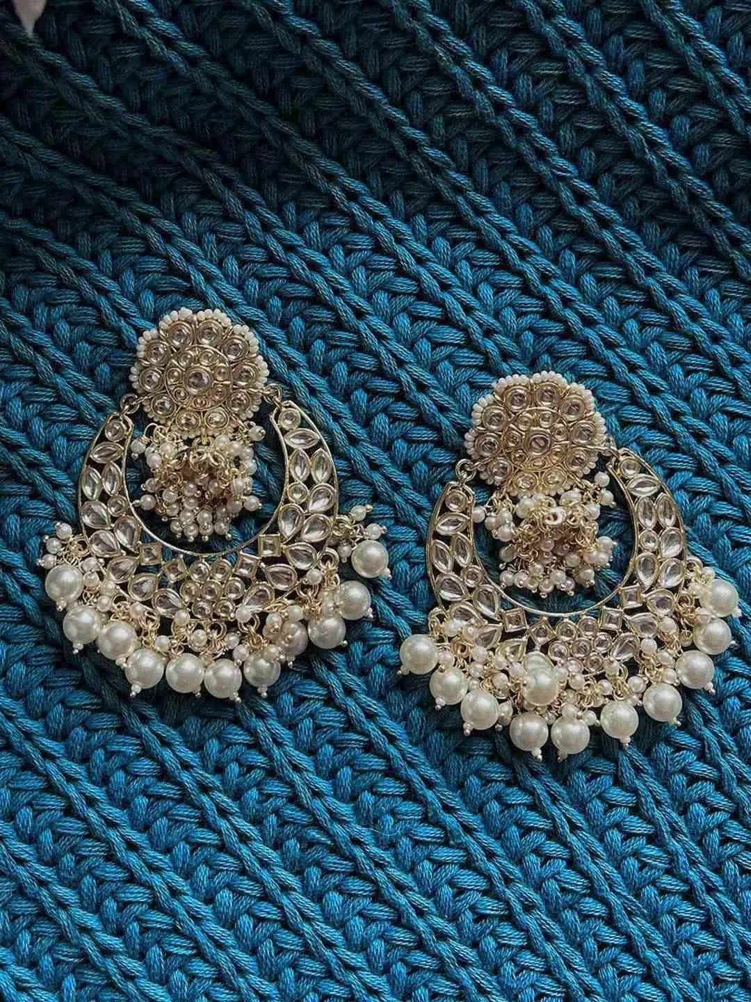 Centre Jumki Chandbali Earrings
