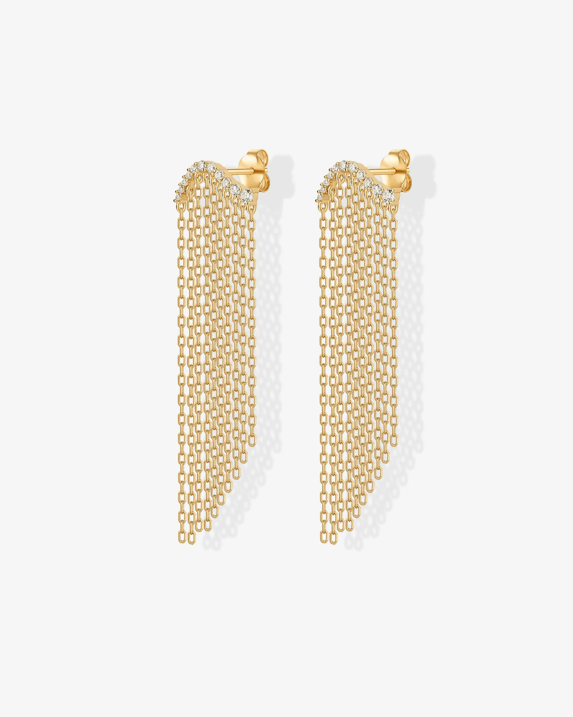 Chain Crawler Dangle Earrings