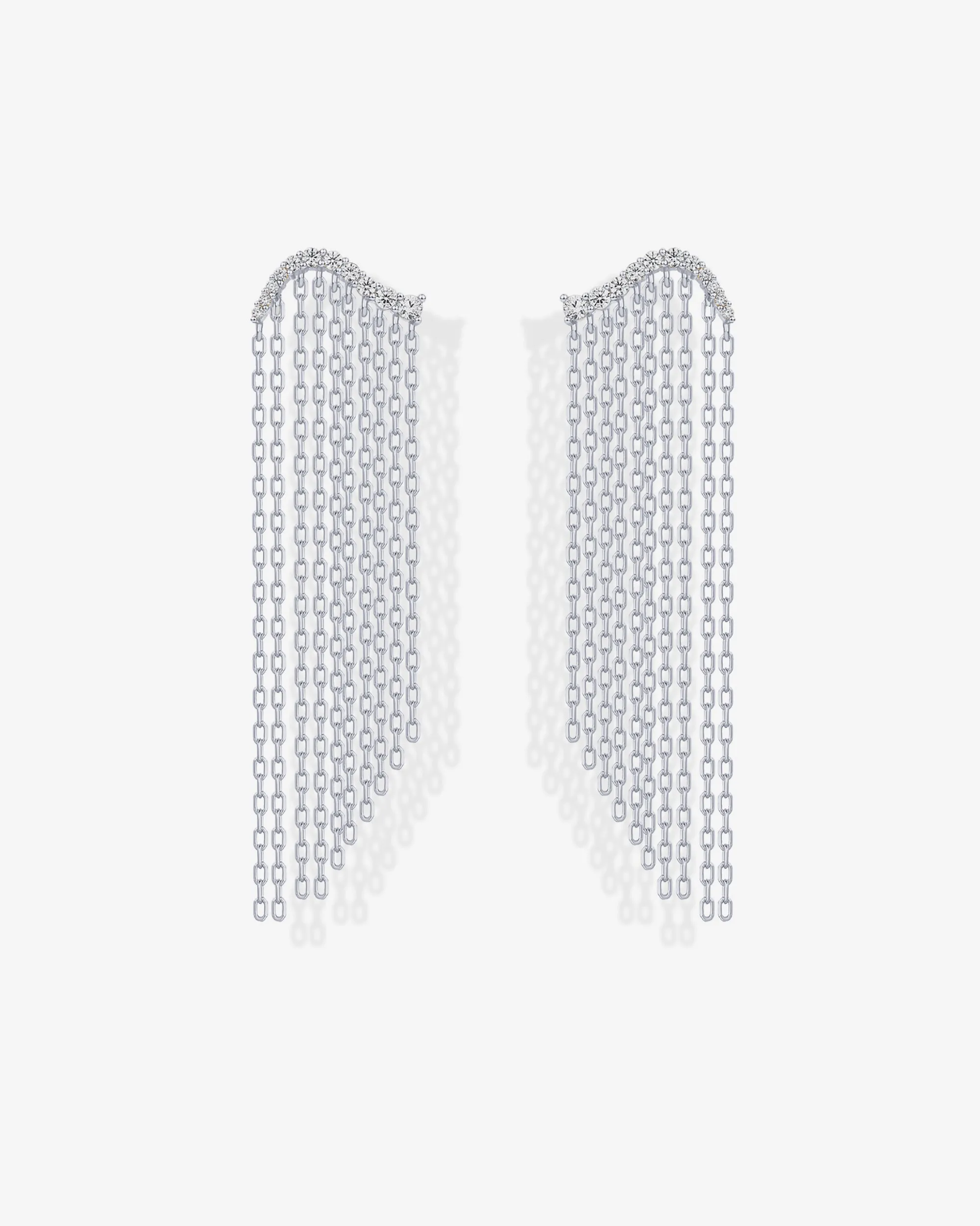 Chain Crawler Dangle Earrings