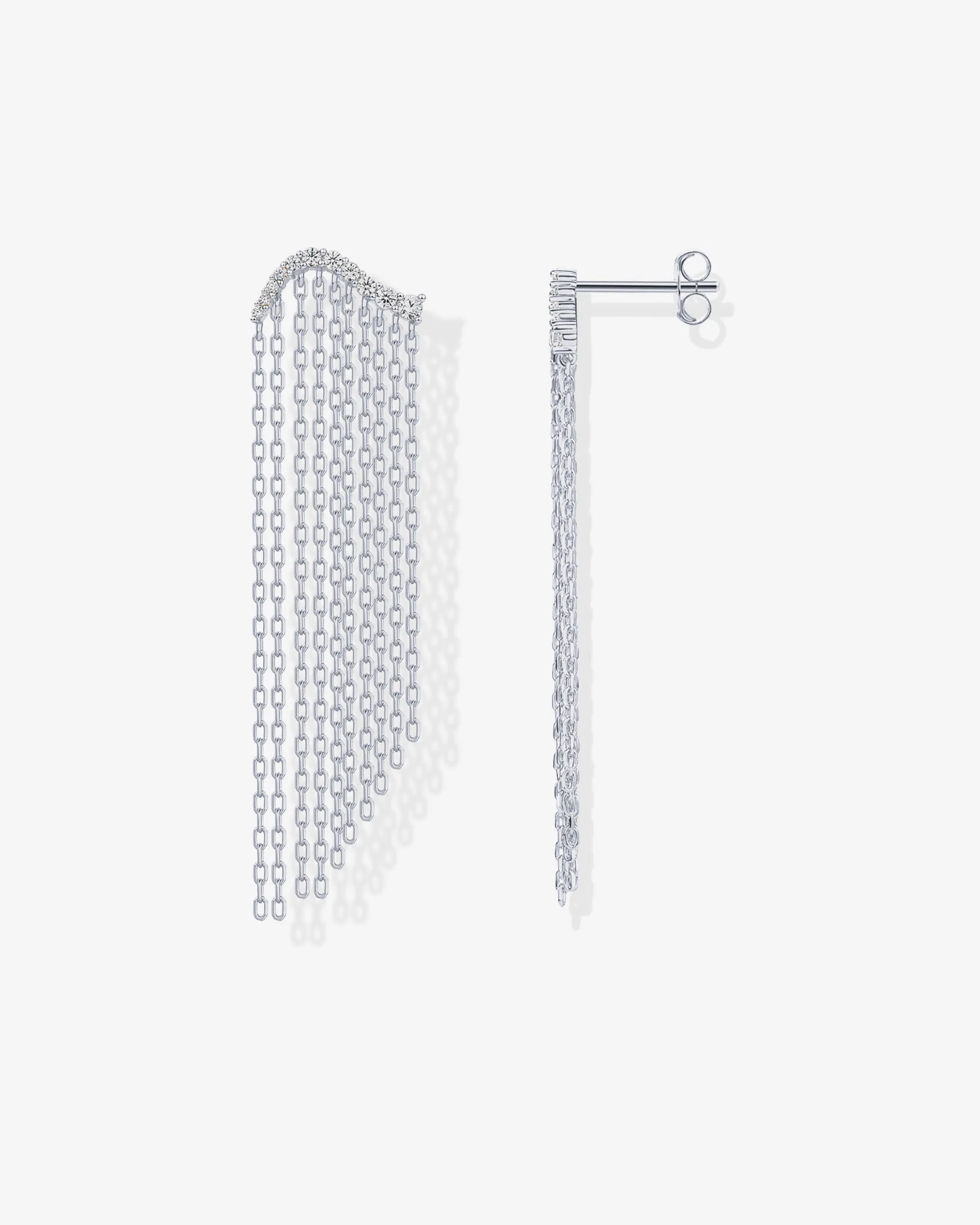 Chain Crawler Dangle Earrings