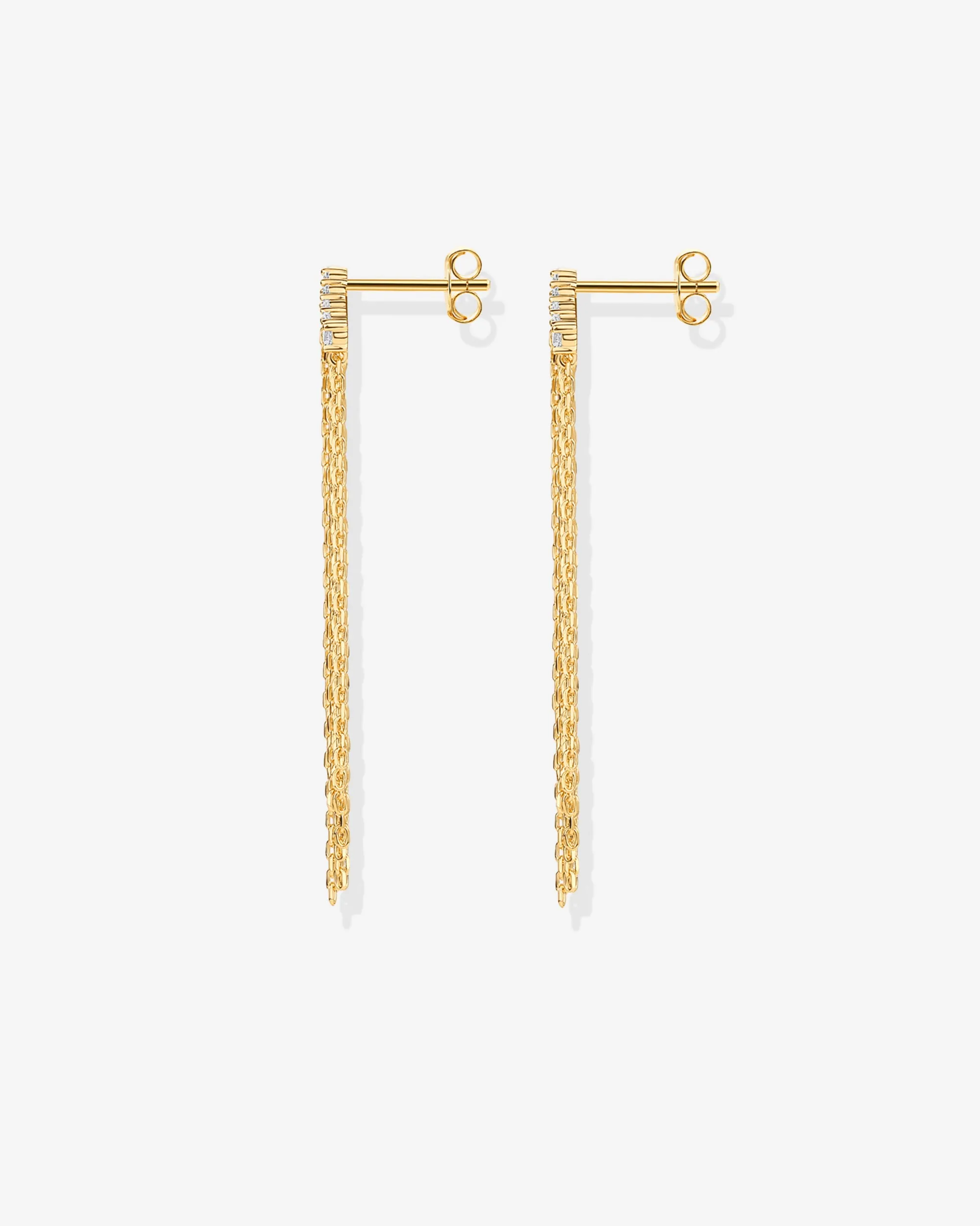 Chain Crawler Dangle Earrings