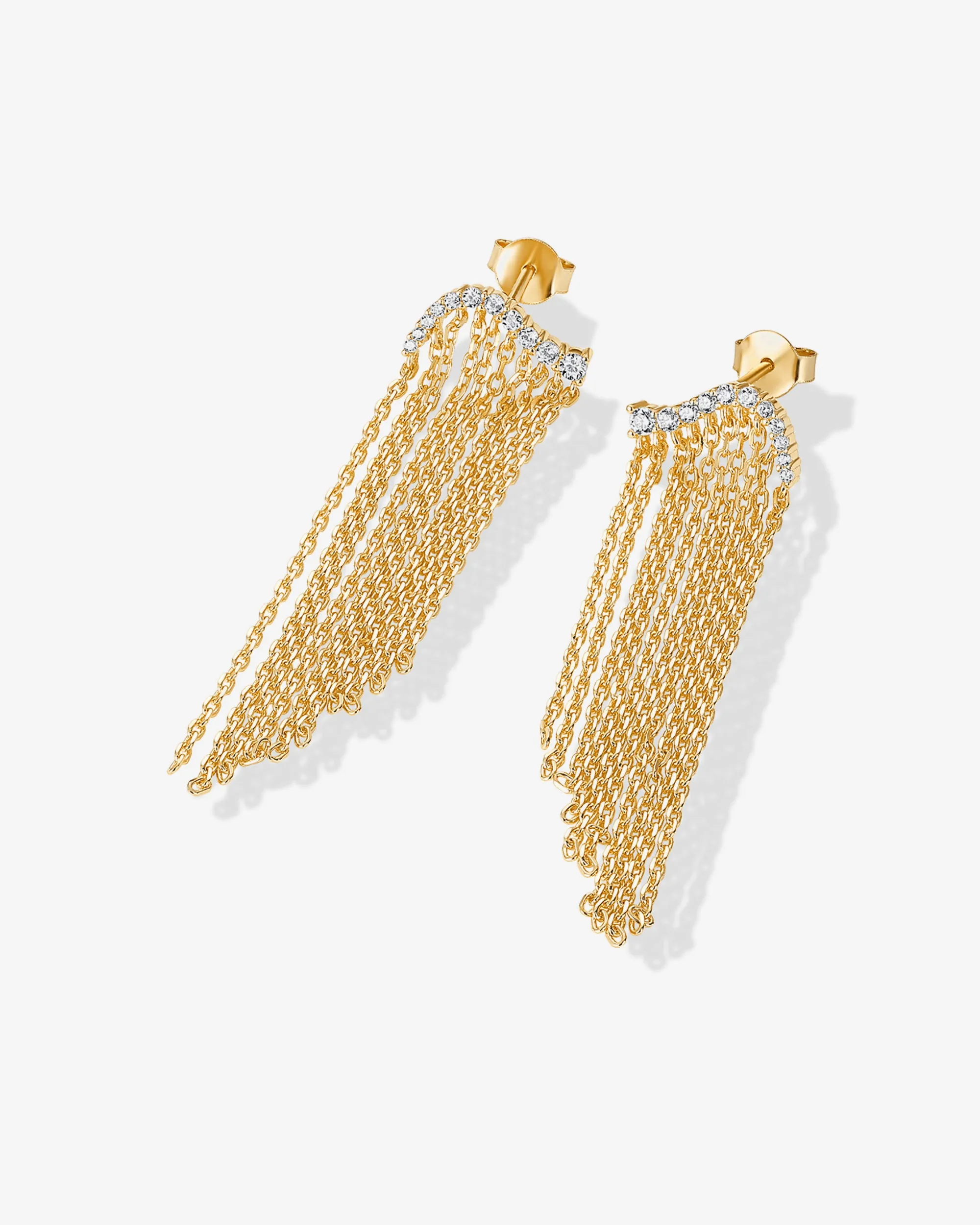 Chain Crawler Dangle Earrings