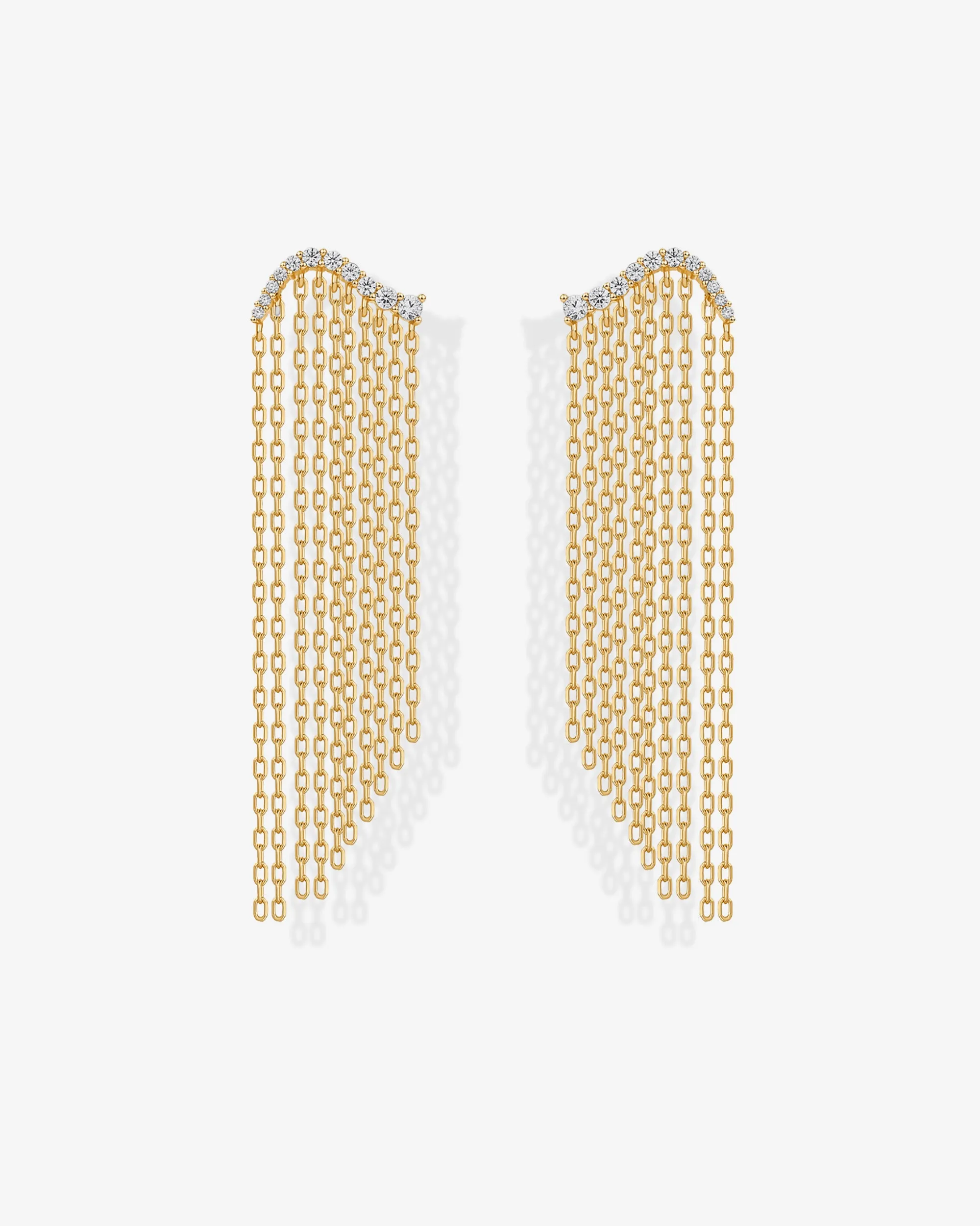 Chain Crawler Dangle Earrings