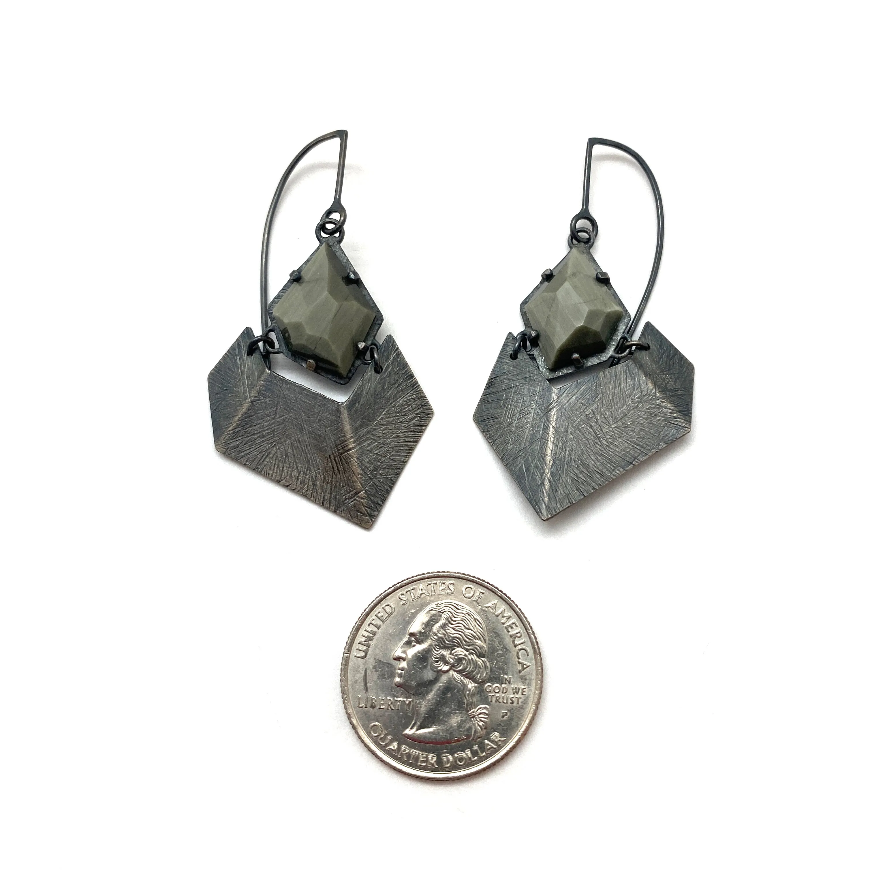 Chatoyant Quartz Earrings