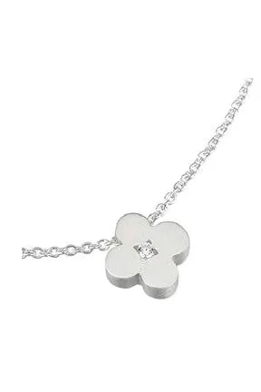 Circle Flower Pendant w/Diamond