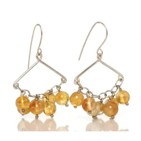 Citrine Earrings with Sterling Silver Ear Wires