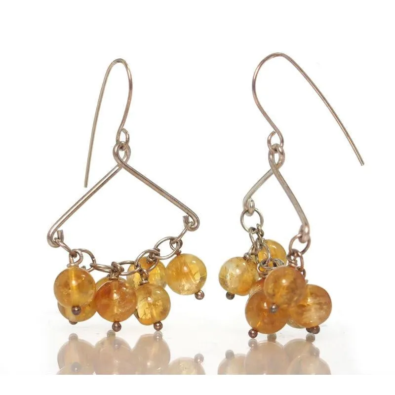 Citrine Earrings with Sterling Silver Ear Wires