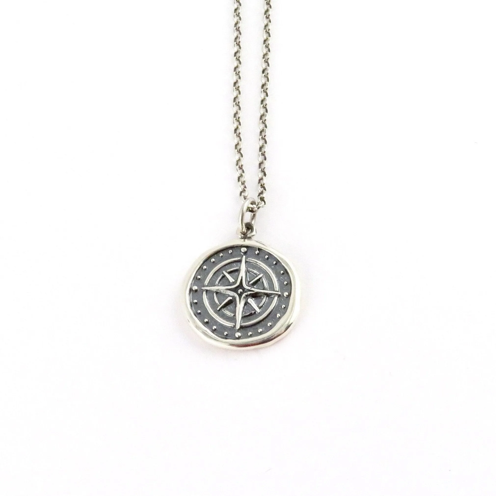 Compass Wax Seal Necklace