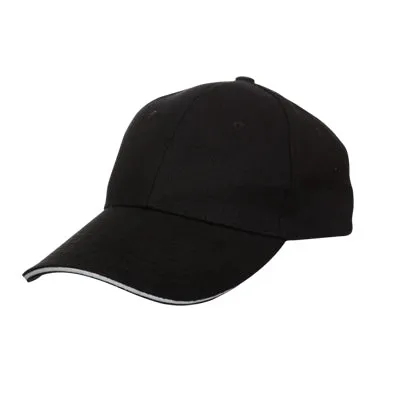 Contrasting Cotton Brushed Cap