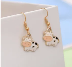 Cow Earrings-Cute Fashion Bovine Earrings!*