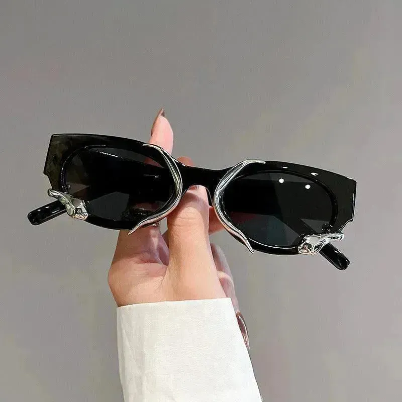 Cross-border European And American Retro Spirit Snake Cats' Eye Sunglasses
