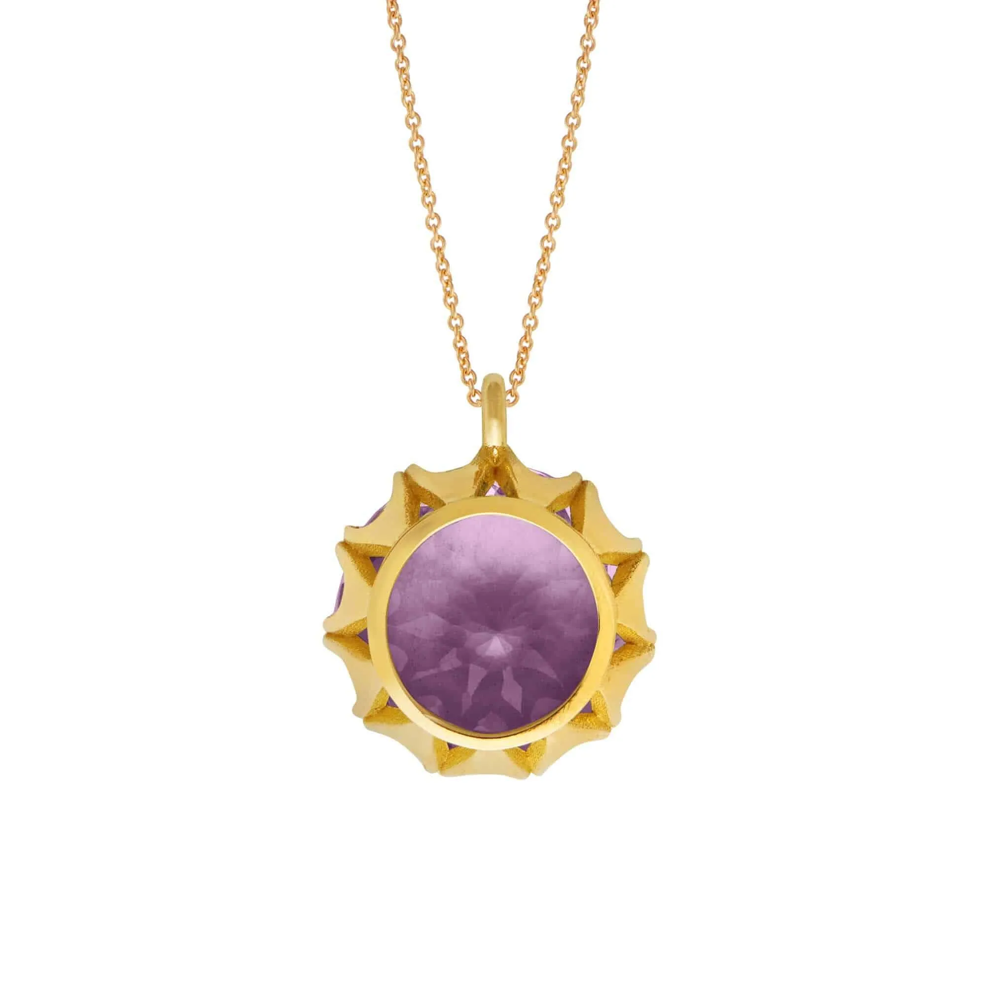 Crown Pendant Purple Amethyst