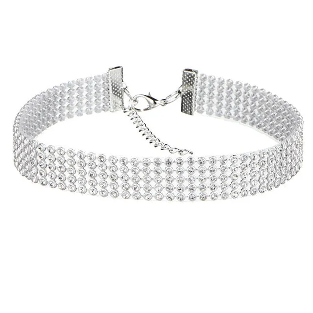 Crystal Rhinestone Choker