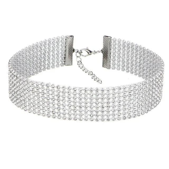 Crystal Rhinestone Choker