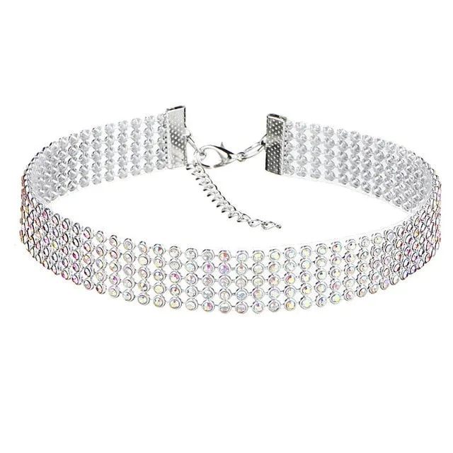 Crystal Rhinestone Choker