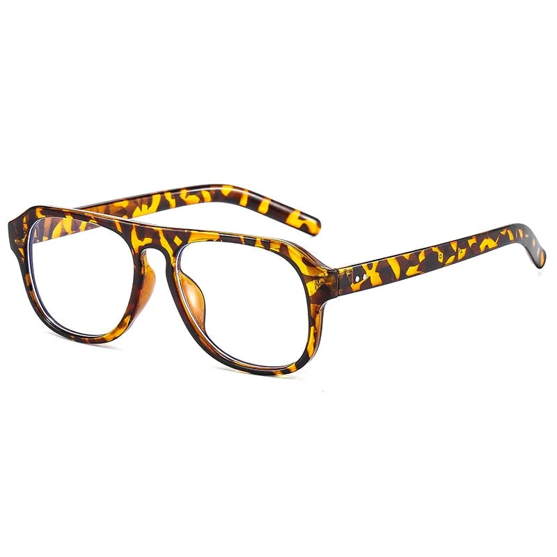 Cubojue Unisex Full Rim Square Tr 90 Titanium Reading Glasses Zn3529