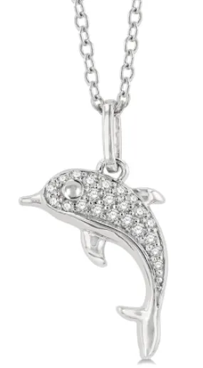 Diamond Dolphin Pendant
