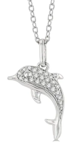 Diamond Dolphin Pendant