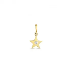 Diamond Jewellery 9ct Gold Diamond Star Pendant PD186