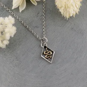 Diamond Shaped Snake Necklace
