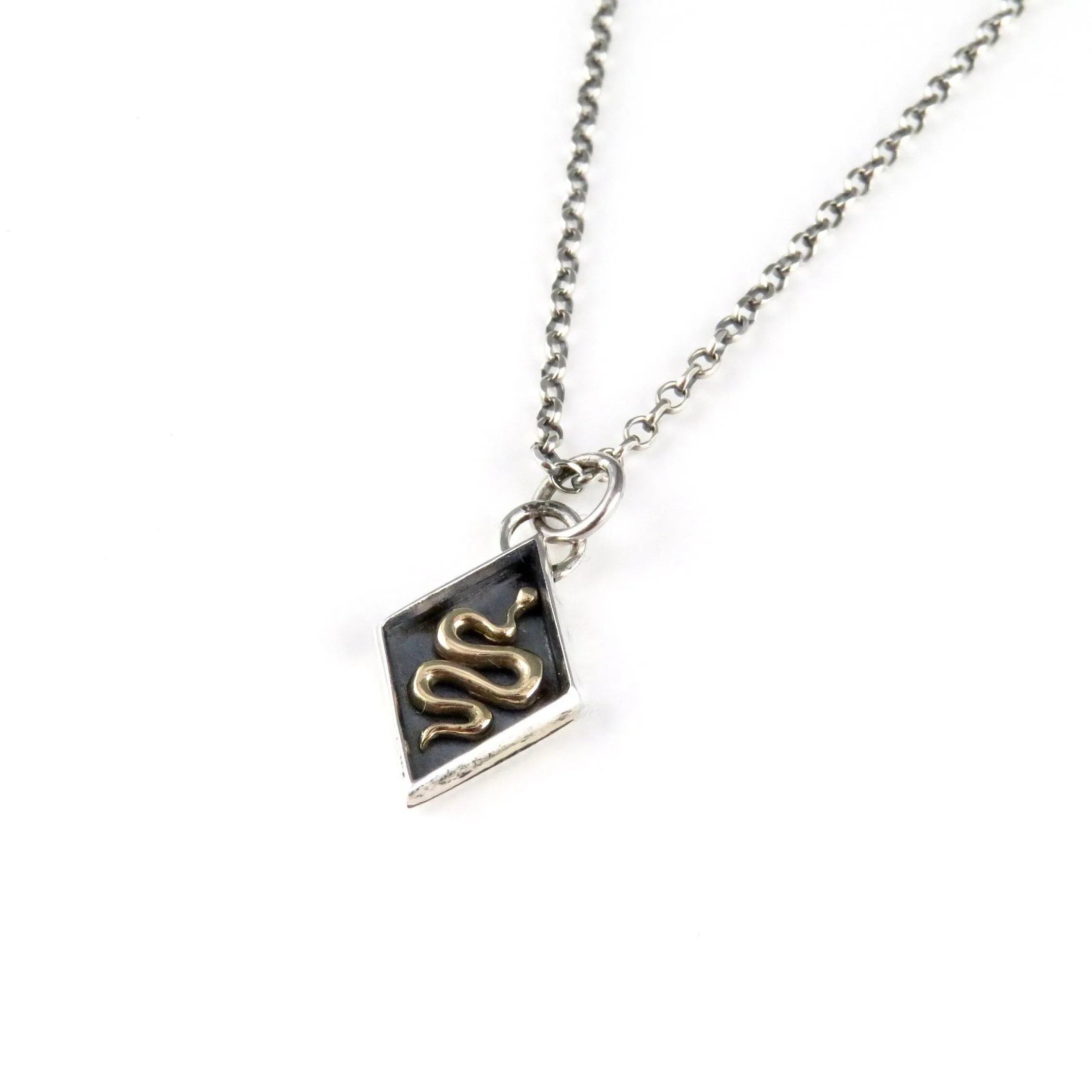Diamond Shaped Snake Necklace