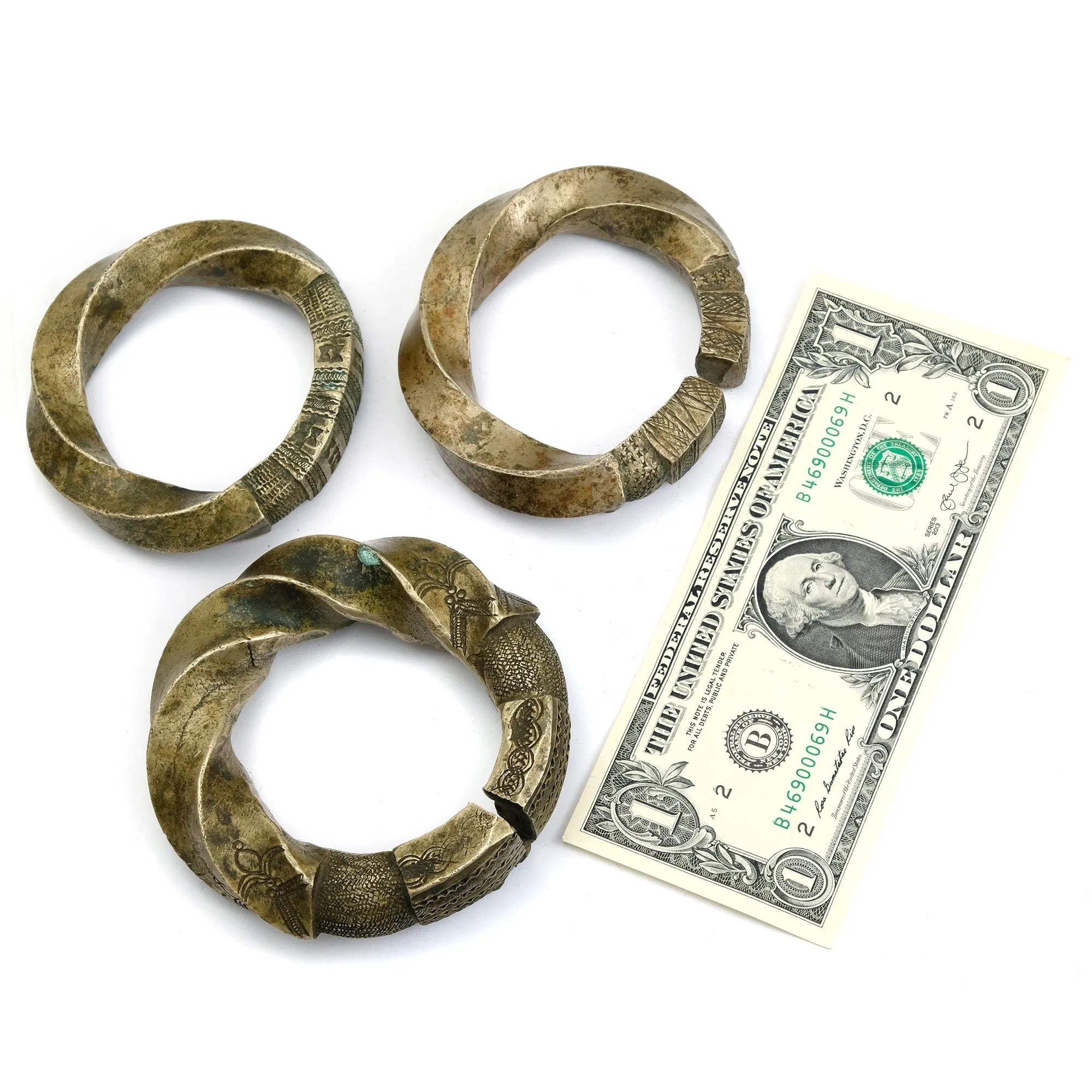 Djerma Spiraled Bangles Group from Nigeria