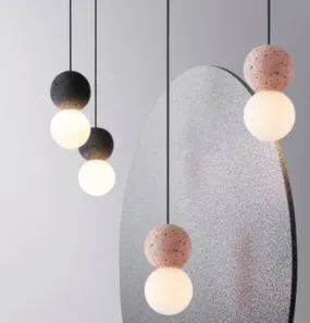 Dorte Cement Scandinavian Minimalist Pendant Light