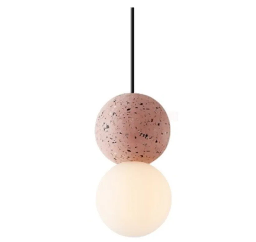 Dorte Cement Scandinavian Minimalist Pendant Light