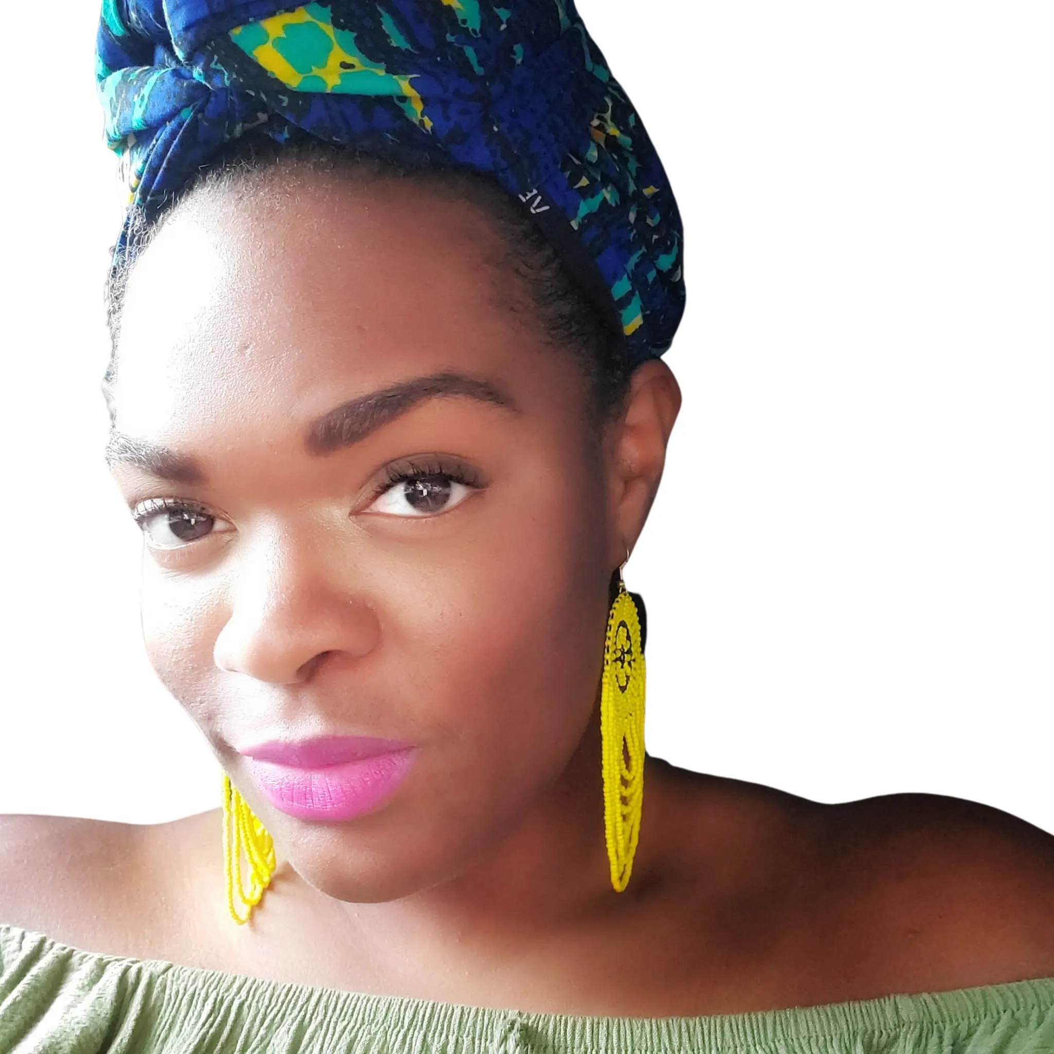 Dream Catcher Beaded Earrings, Yellow