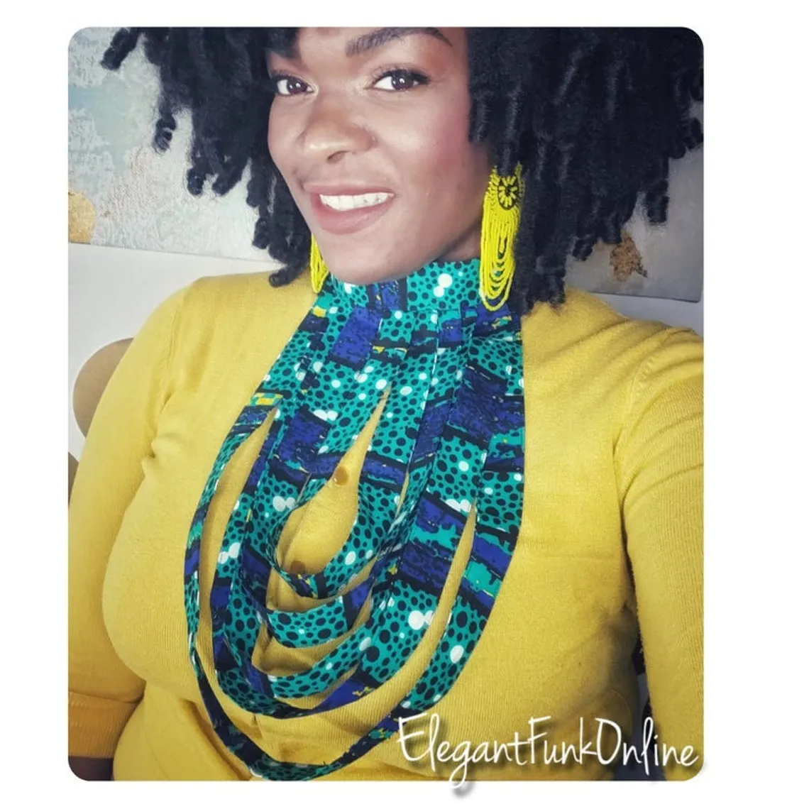Dream Catcher Beaded Earrings, Yellow