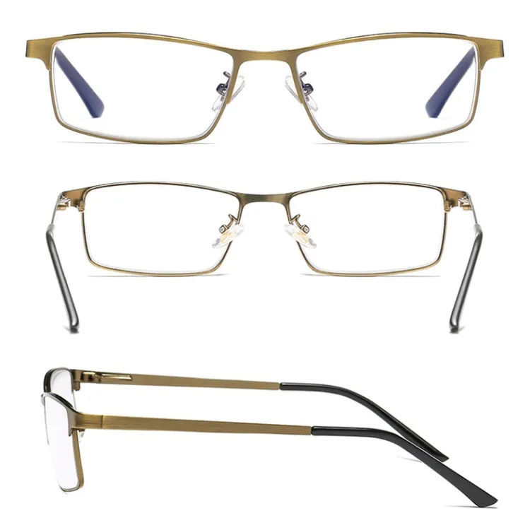 Dual-purpose Photochromic Presbyopic Glasses,  2.00D(Gold)