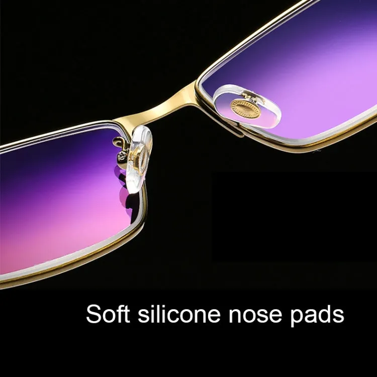 Dual-purpose Photochromic Presbyopic Glasses,  2.00D(Gold)