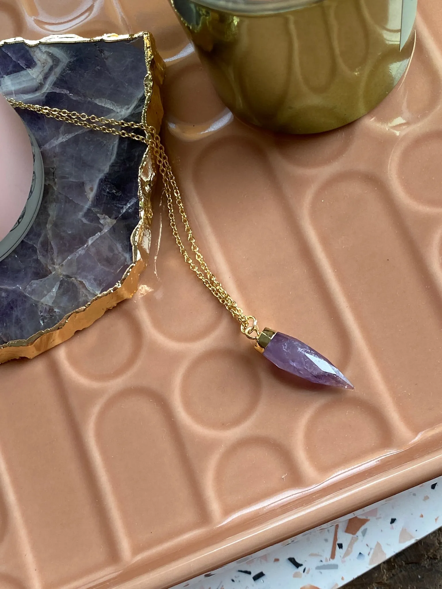 Durga Pendant | Amethyst